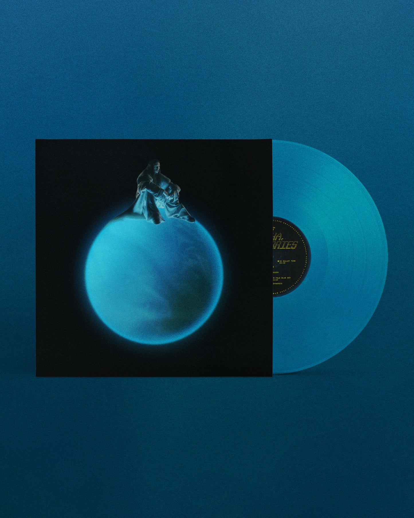 clear blue “haha, no worries” vinyl