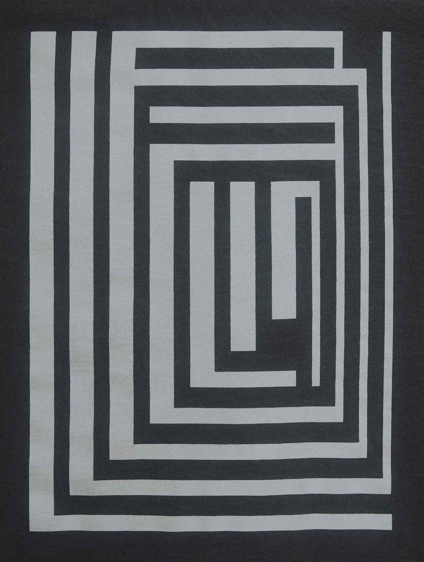 Closeup detail of the front of the Lubalin Super Legible Logo Tshirt